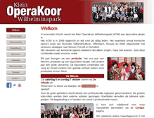 Tablet Screenshot of kleinoperakoor.nl